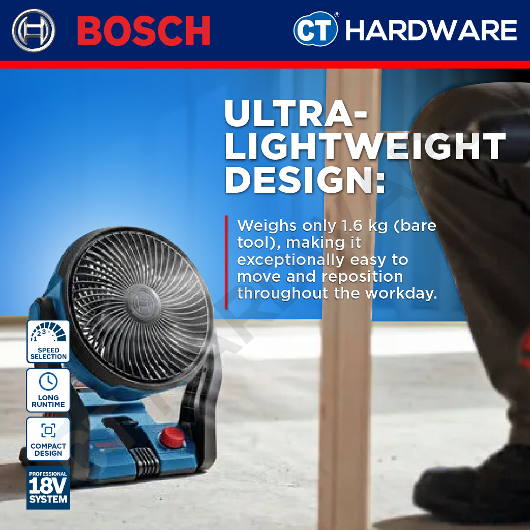 Bosch PRO GVF 18V-400 Cordless Jobsite Fan 18V 400m³/h Solo [06019U1480]