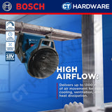 Bosch PRO GVF 18VH-1300 Hybrid Jobsite Fan 18V 1300m³/h Solo [06019U1080]