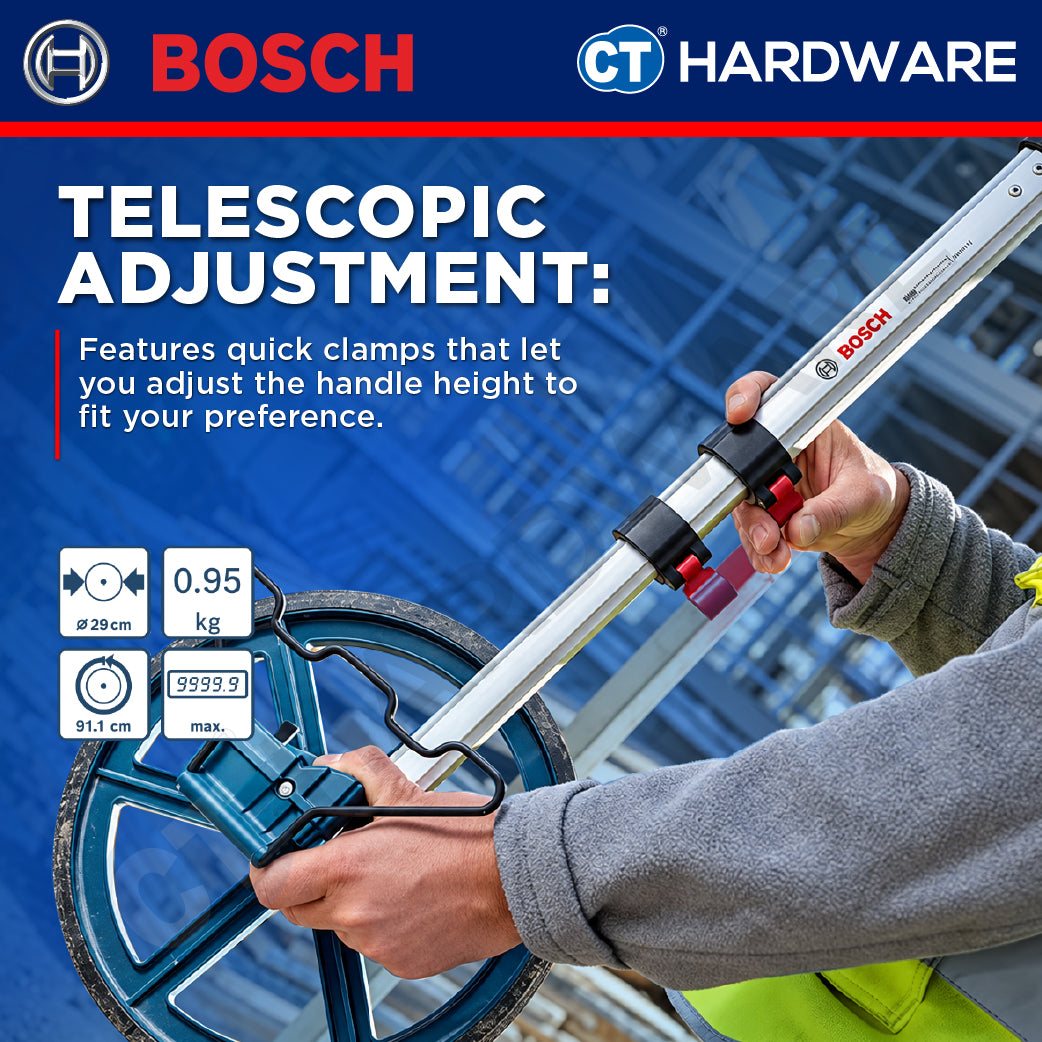 Bosch PRO GWM29-11 Measuring Wheel 292.1mm 9999.9m [06010740F0]