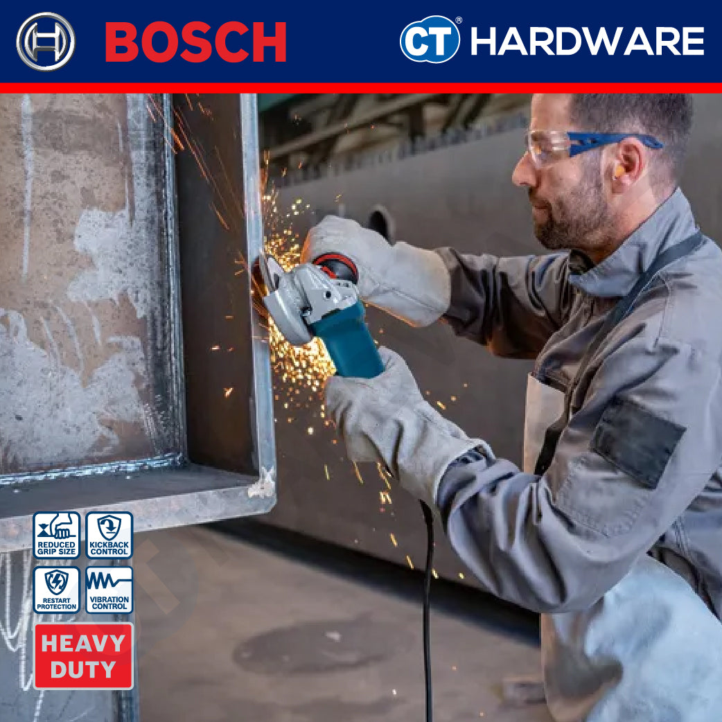 Bosch GWS12125P Corded Angle Grinder 5" | 125MM | 1200W | M14 | 11,000RPM With Speed Control