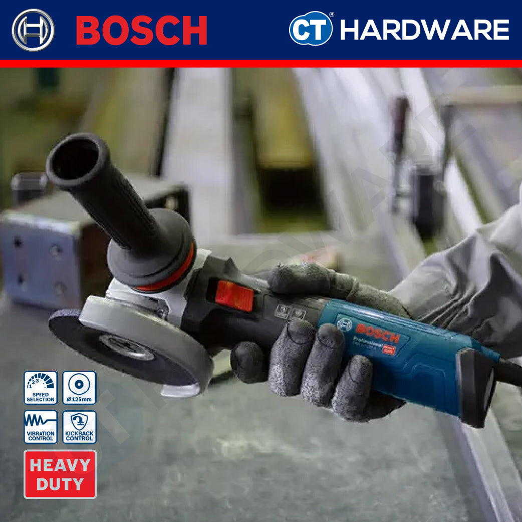 Bosch GWS17125S Corded Angle Grinder 5" | 125MM | 1200W | M14 | 11,500 RPM