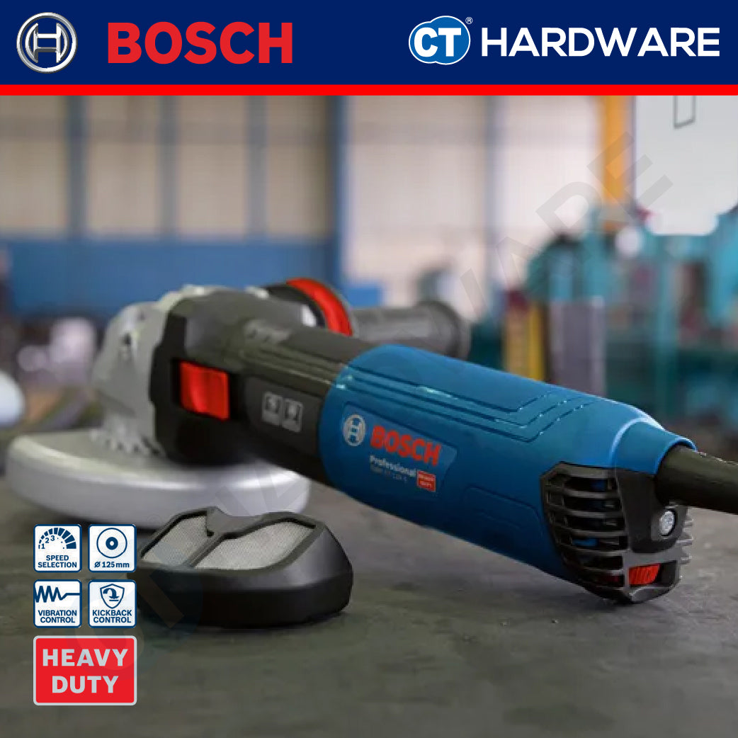 Bosch GWS17125S Corded Angle Grinder 5" | 125MM | 1200W | M14 | 11,500 RPM