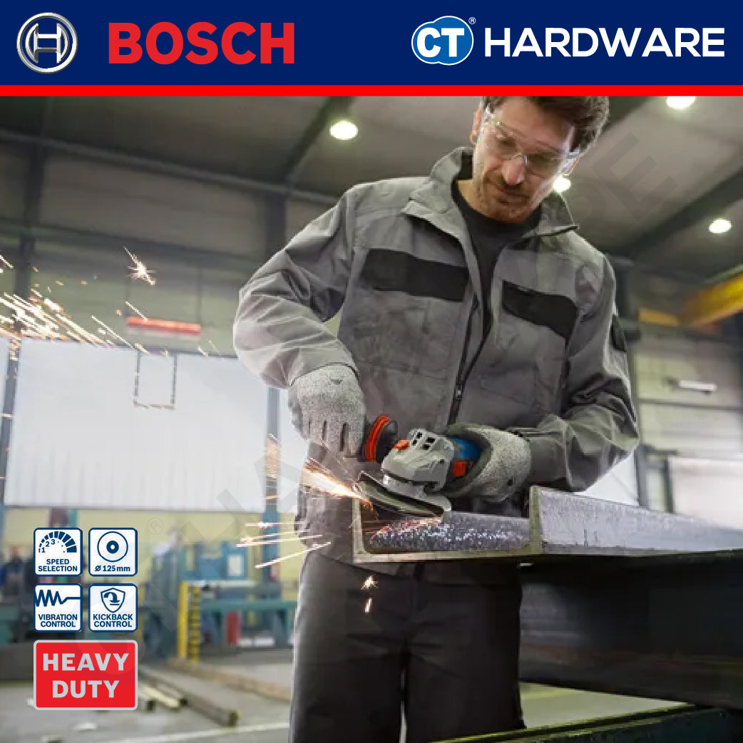 Bosch GWS17125S Corded Angle Grinder 5" | 125MM | 1200W | M14 | 11,500 RPM