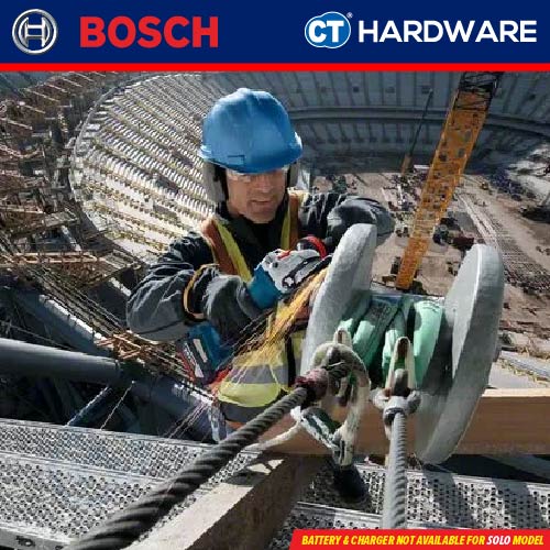 Bosch GWS 18V-10 P Professional Cordless Angle Grinder 18V 4" 100mm | SOLO | 2-Battery [06019J41K0 | GWS18V10PSOLO]