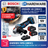 Bosch PRO GWS18V-11PS Cordless Angle Grinder 18V 06019N43K2 (Body Only | 1-Battery | 2-Battery)