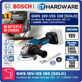 Bosch PRO GWS 18V-15 S Cordless Angle Grinder 18V 100mm [06019M60K0]