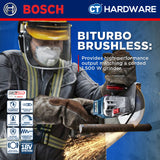 Bosch PRO GWS 18V-15 S Cordless Brushless Angle Grinder 18V 125mm Solo [06019M6000]