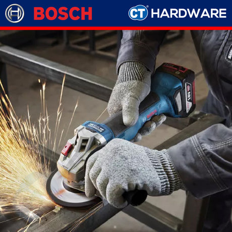 Bosch GWS 18V-8 LI 4AH Cordless Angle Grinder 18V Come With 2x4.0Ah Battery & 1x Charger [GWS18V8LI4AH]