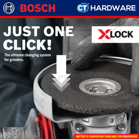 Bosch GWX 18V-10 C SOLO Cordless Angle Grinder 18V 5" with X-LOCK [GWX18V10CSOLO]