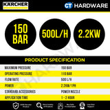 Karcher HD 5/11 CAGE CLASSIC Professional High Pressure Washer 2200W 160 Bar 500lph [HD511CC | 15202040]