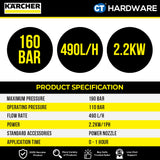 Karcher HD 5/11 P Professional High Pressure Washer 2200W 160 Bar 490lph [HD511P | 15209600]