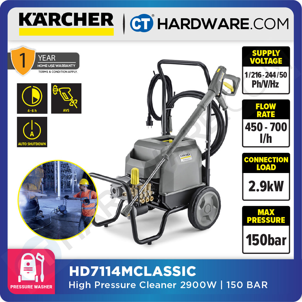 KARCHER HD 7/11-4 M Classic High Pressure Washer 2900W 110 Bar [HD7114MCLASSIC - 13679010]