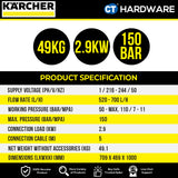 KARCHER HD 7/11-4 M Classic High Pressure Washer 2900W 110 Bar [HD7114MCLASSIC - 13679010]