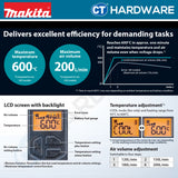 MAKITA HG001GZ02 CORDLESS HEAT GUN 40V UP TO 600°C WITHOUT BATTERY & CHARGER