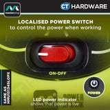 Masterplug HMU15134SLPX Green Case Reel With 15M Green Wire,4 Socket 13Amps