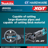 Makita JR003GZ XGT 40Vmax Brushless Chain Vise Reciprocating Saw (Body Only)