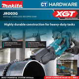 Makita JR003GZ XGT 40Vmax Brushless Chain Vise Reciprocating Saw (Body Only)