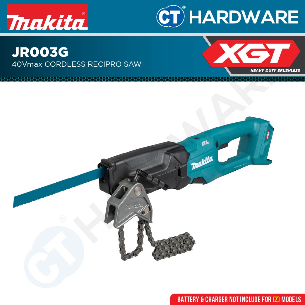 Makita JR003GZ XGT 40Vmax Brushless Chain Vise Reciprocating Saw (Body Only)