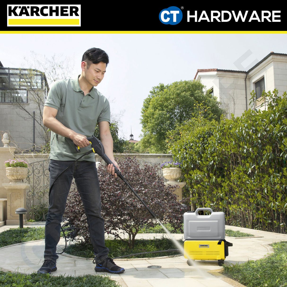 Karcher K 2 FOLLOW ME CORDLESS High Pressure Washer 36V 60 Bar 4lpm [K2FOLLOWME | 11171060]