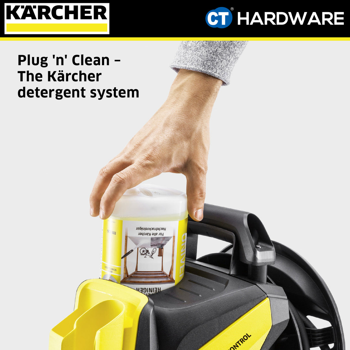 KARCHER K4 PREMIUM POWER CONTROL FLEX | HIGH PRESSURE WASHER 130BAR | 50Hz | MAX.420 L/H | CORD 5M | 8M FLEX HOSE