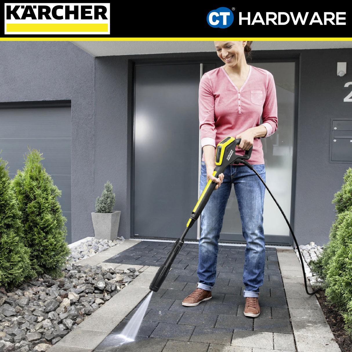 KARCHER K4 PREMIUM POWER CONTROL FLEX | HIGH PRESSURE WASHER 130BAR | 50Hz | MAX.420 L/H | CORD 5M | 8M FLEX HOSE
