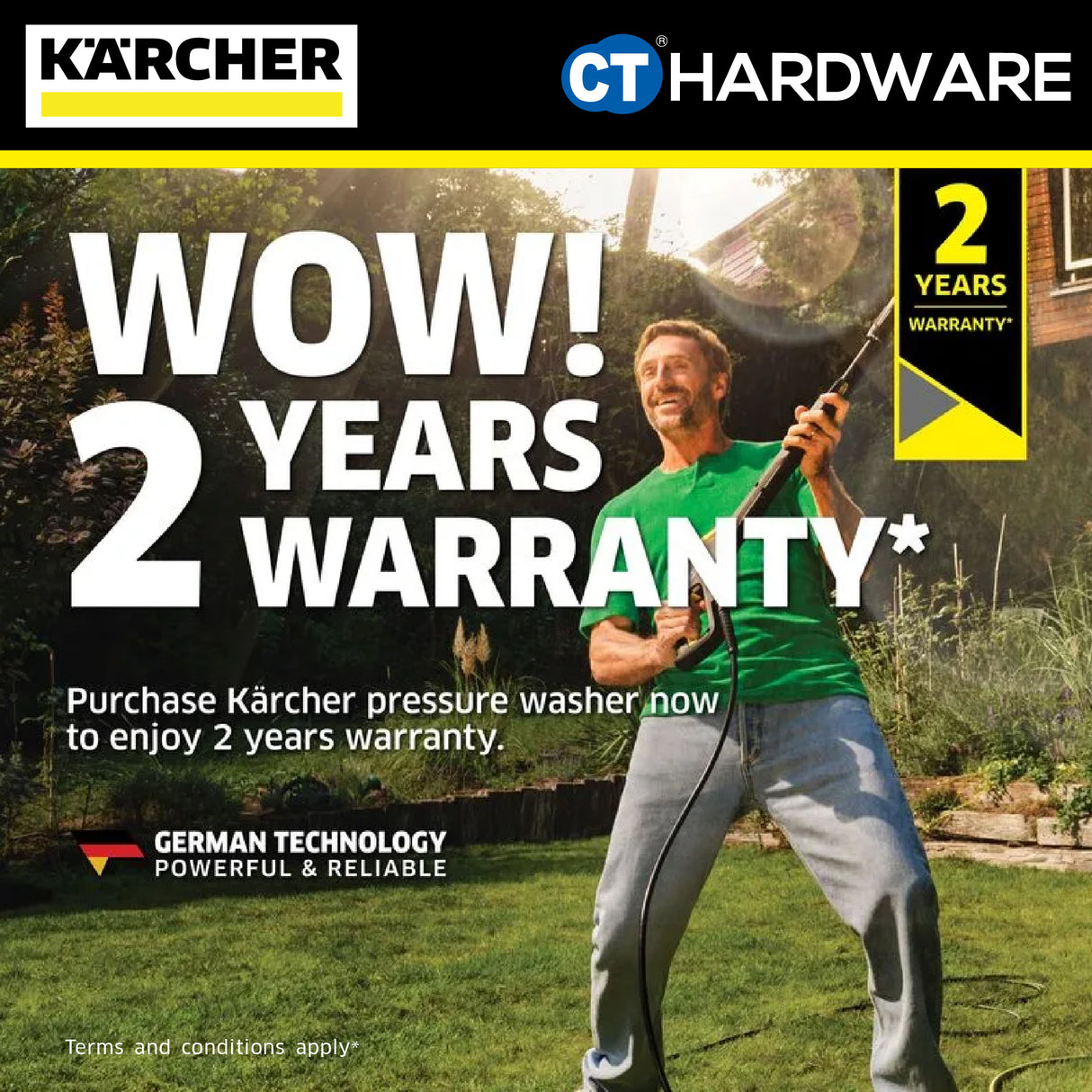 KARCHER K4 PREMIUM POWER CONTROL FLEX | HIGH PRESSURE WASHER 130BAR | 50Hz | MAX.420 L/H | CORD 5M | 8M FLEX HOSE