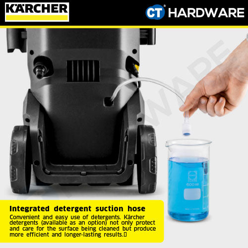 KARCHER K4 WCM HIGH PRESSURE CLEANER 1800W MAX 130BAR 7L/M (13242000) ( WATER COOLED INDUCTION ) 6M PRE HOSE [ K4WCM ]