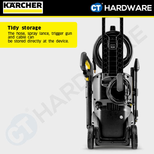 KARCHER K4 WCM HIGH PRESSURE CLEANER 1800W MAX 130BAR 7L/M (13242000) ( WATER COOLED INDUCTION ) 6M PRE HOSE [ K4WCM ]