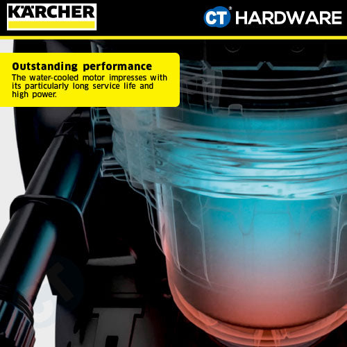 KARCHER K4 WCM HIGH PRESSURE CLEANER 1800W MAX 130BAR 7L/M (13242000) ( WATER COOLED INDUCTION ) 6M PRE HOSE [ K4WCM ]