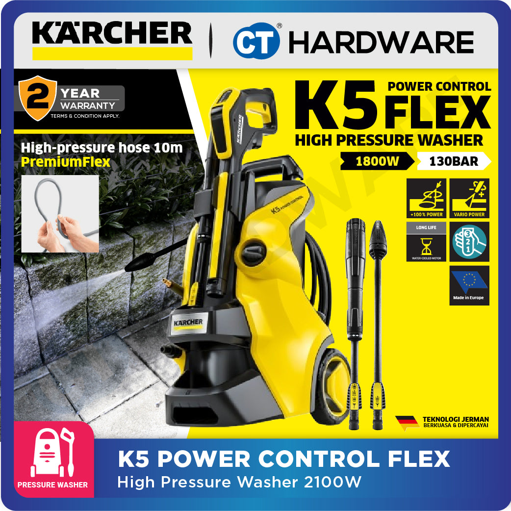 Karcher K5 Power Control Flex Pressure washer 145BAR | 2100W (13247000)