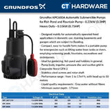 Grundfos KPC 600 A Automatic Submersible Drainage Pumps 0.55kW [KPC600A]