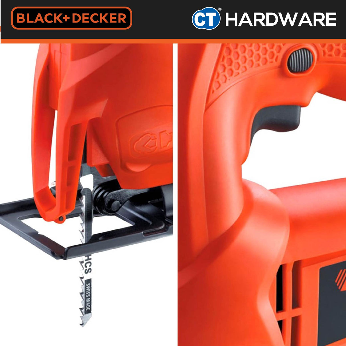 Black+Decker KS600E-B1 Variable Speed Jigsaw 450W