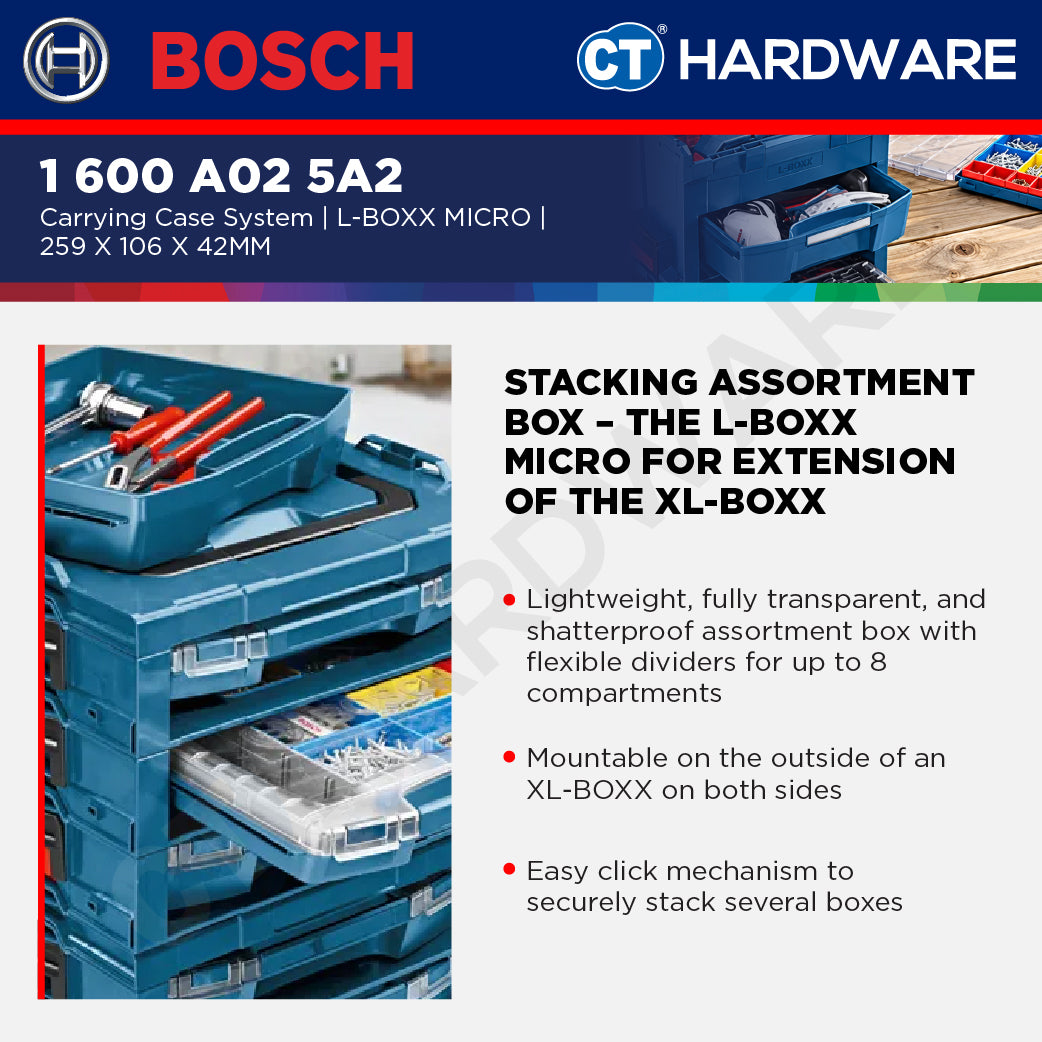 Bosch PRO L-BOXX Micro Small Parts Case [1600A025A2]