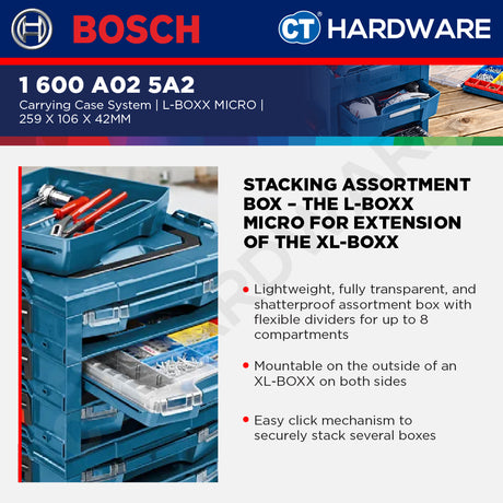 Bosch PRO L-BOXX Micro Small Parts Case [1600A025A2]