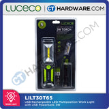 Luceco LILT30T651A 3W Multiposition Rechargeable Worklight | Power Bank Function