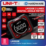 UNI-T LM320E Digital Angle Meter 2-Line Laser 4 x 90° ±0.2°