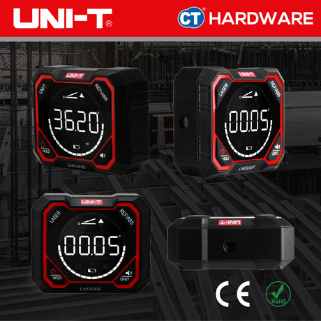 UNI-T LM320E Digital Angle Meter 2-Line Laser 4 x 90° ±0.2°