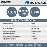 MAKITA-MT M0600B CORDED POWER DRILL 10MM (MT SERIES)