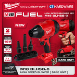 Milwaukee M18 BLHSB-0, High Speed Blower 18V, BARE UNIT, 1x 5.0AH Battery Pack & Charger