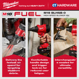 Milwaukee M18 BLHSB-0, High Speed Blower 18V, BARE UNIT, 1x 5.0AH Battery Pack & Charger