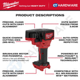 Milwaukee M18 BLTRC-0C M18™ Brushless Threaded Rod Cutter Kit 18V Heavy Duty Mesin Potong Besi Rod [ Promo Combo ]