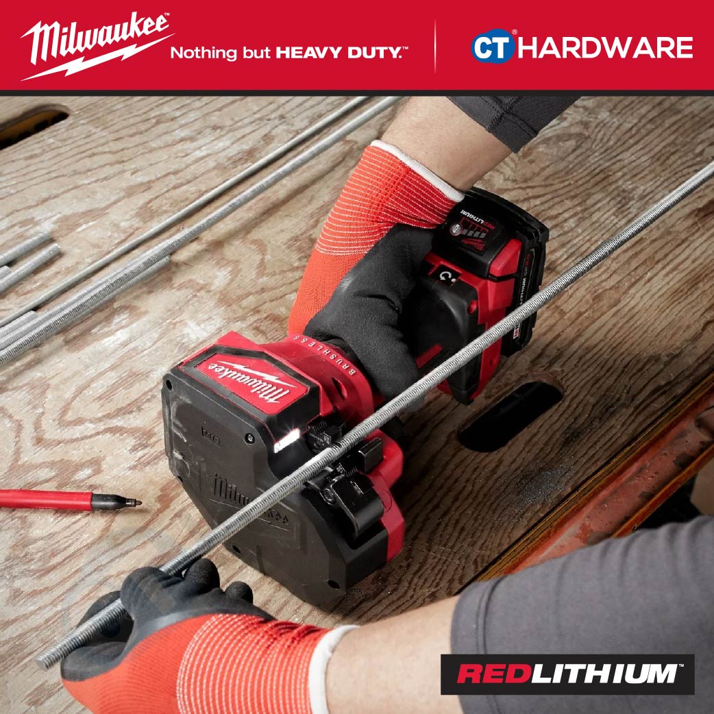 Milwaukee M18 BLTRC-0C M18™ Brushless Threaded Rod Cutter Kit 18V Heavy Duty Mesin Potong Besi Rod [ Promo Combo ]