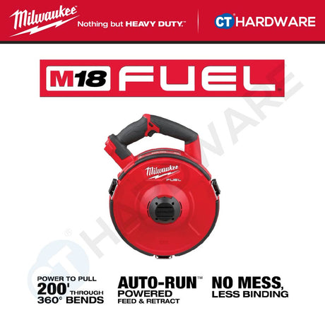 Milwaukee M18FPFT-0 M18 FUEL Powered Fish Tape Base [ Bare Unit ] without Battery and Charger