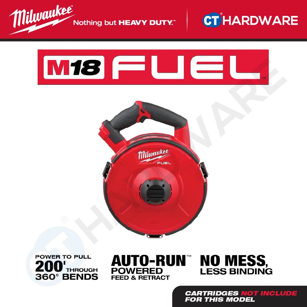 Milwaukee M18FPFT-0 M18 FUEL Powered Fish Tape Base Only [ Bare Unit ] without Battery, Charger and Cartridge