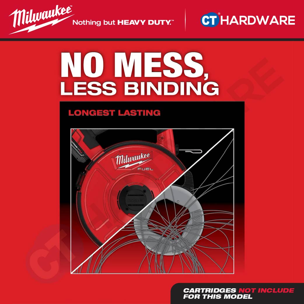 Milwaukee M18FPFT-0 M18 FUEL Powered Fish Tape Base Only [ Bare Unit ] without Battery, Charger and Cartridge