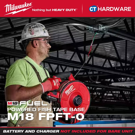 Milwaukee M18FPFT-0 M18 FUEL Powered Fish Tape Base [ Bare Unit ] without Battery and Charger