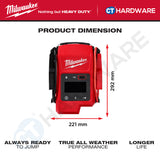 Milwaukee M18 JS2000-0 Jump Starter 18V, Portable Car Jumper Starter