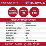 PerySmith M2 Pro CleanPro Spot Cleaner 450W 20,000Pa