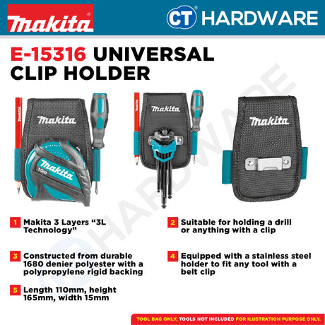 Makita E-15198 | E-15316 | E-15279 | E-15154 | E-15263 | E-15176 Pouches And Holders For Tools & Accessories