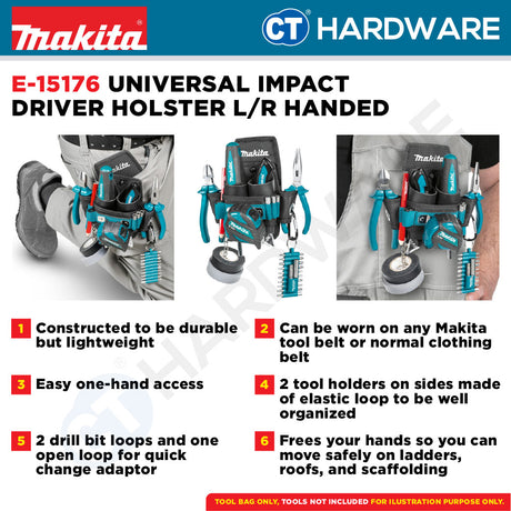 Makita E-15198 | E-15316 | E-15279 | E-15154 | E-15263 | E-15176 Pouches And Holders For Tools & Accessories